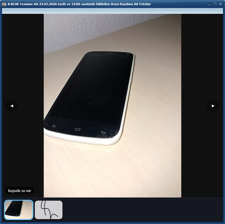 Arıza yada Bakımda Fotoğraf &Ccedil;ekebilirsiniz